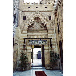 View of the entrance to al-Azhar Mosque